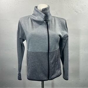 Champion Women's Gray Colorblock Cowl Neck Sweatshirt Jacket M